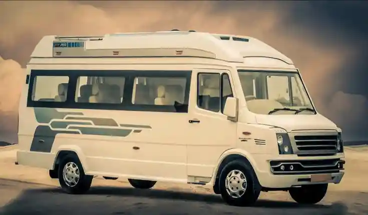 Tempo Traveller available for group travel with VR Travels